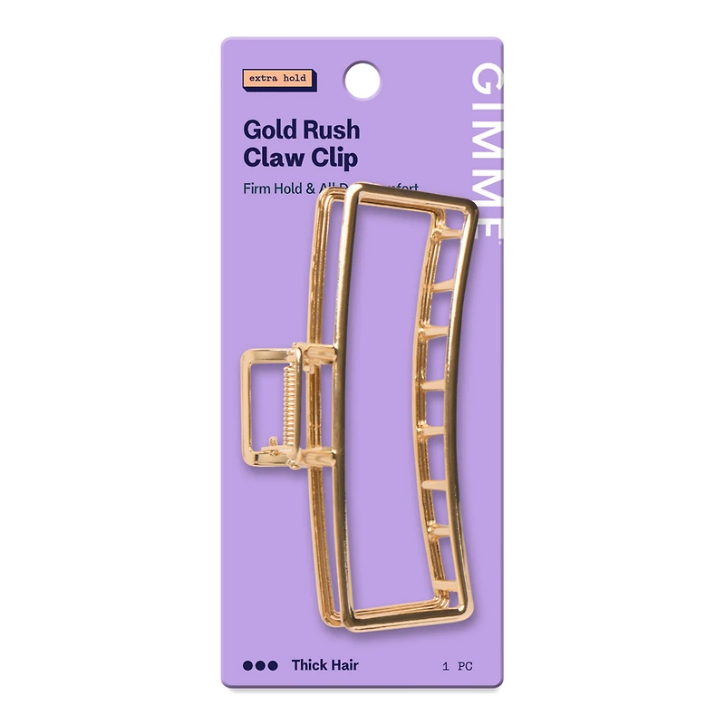 GIMME beauty Rectangle Metal Claw Clip for Thick Hair