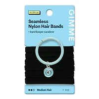 GIMME beauty Seamless Hair Ties for Medium Hair with Band Ring