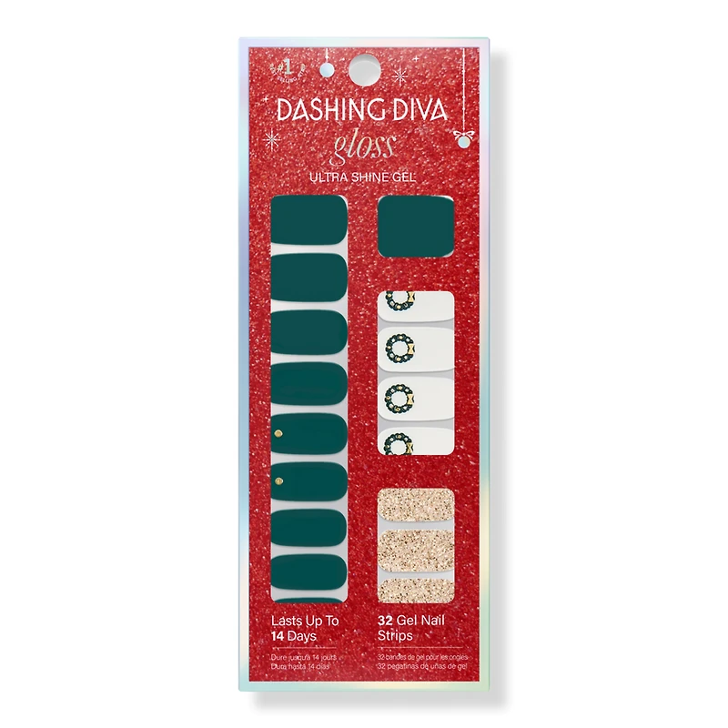 Dashing Diva Gloss Ultra Shine Gel Nail Strips, Cottage Charm