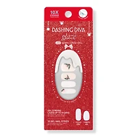 Dashing Diva Glaze Semi-Cured Gel Nail Strip, Garland Frost