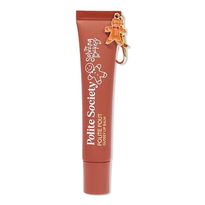 Polite Society x The Solvang Bakery Polite Pout Glossy Lip Balm - Gingerbread