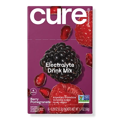 Cure Hydration Electrolyte Drink Mix Berry Pomegranate