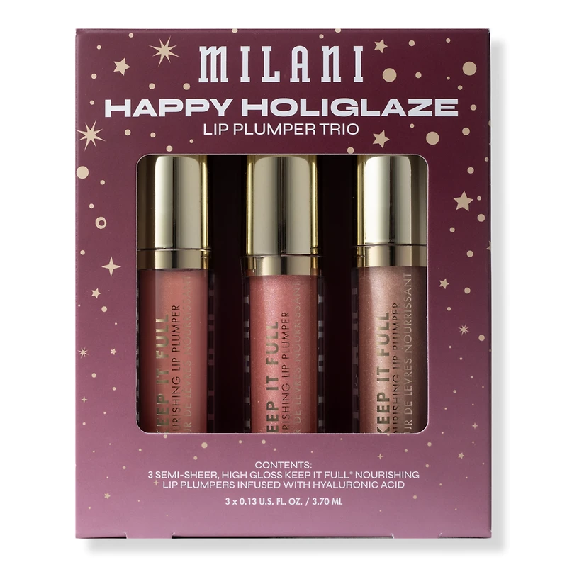Milani HAPPY HOLIGLAZE – Keep It Full Nourishing Lip Plumpers Set