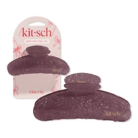 Kitsch Pink Glitter Claw Clip