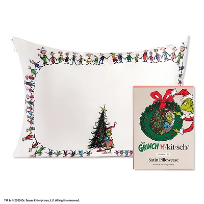 The Grinch x Kitsch Standard Satin Pillowcase - WhoVille