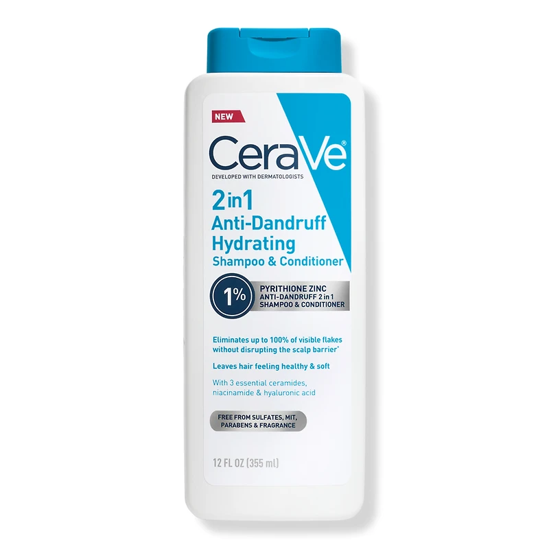 CeraVe 2-in-1 Anti-Dandruff Hydrating Shampoo and Conditioner