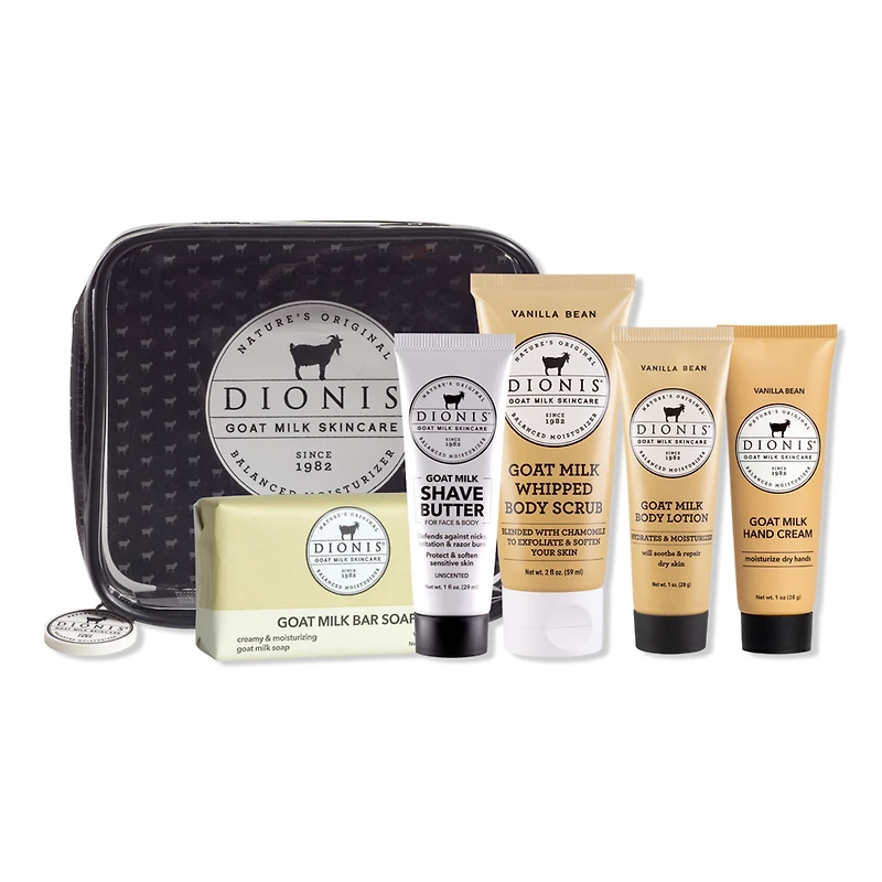 Dionis Goat Milk 6 Piece Travel Kit - Vanilla Bean