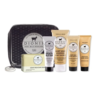 Dionis Goat Milk 6 Piece Travel Kit - Vanilla Bean