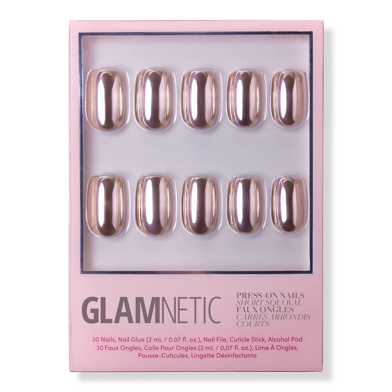 Glamnetic Rose Gold Press-On Nails