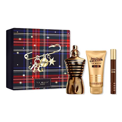 Jean Paul Gaultier Le Male Elixir Eau De Parfum 3 Piece Gift Set