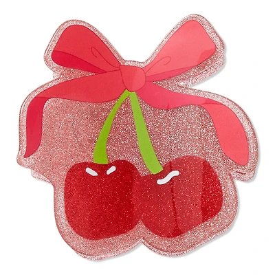 Scunci Cherry Bow Claw Clip