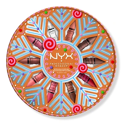 NYX Professional Makeup Holiday Butter Gloss Vault Lip Gloss - Frosted Cookie Butter