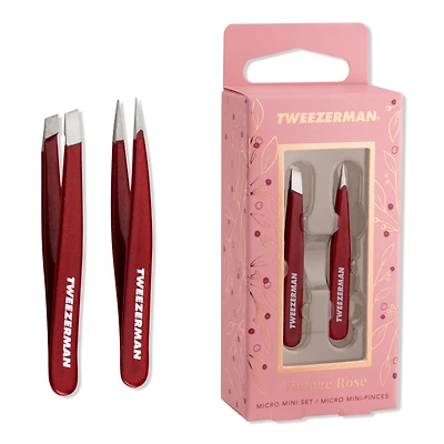 Tweezerman Vintage Rose Micro Mini Tweezer Set
