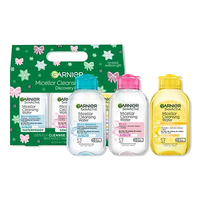 Garnier SkinActive Micellar Face Cleansing Holiday Kit Travel-size
