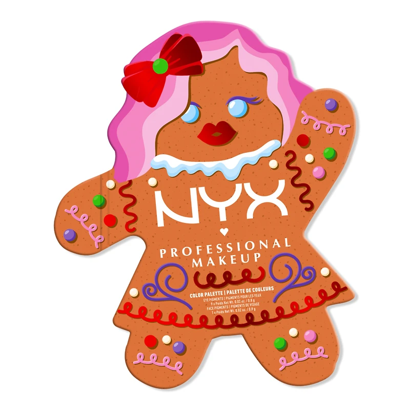 NYX Professional Makeup Holiday Gingerbaddie Eyeshadow Palette