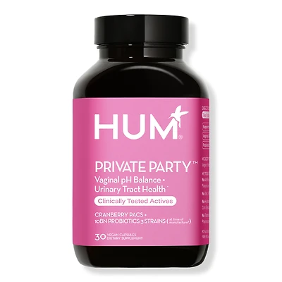 Hum Nutrition Private Party Vaginal Probiotics for pH Balance & Urinary Tract Health