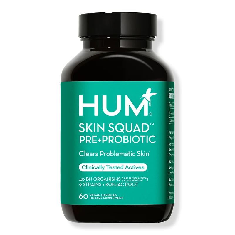 Hum Nutrition Skin Squad Pre + Probiotics For Clear Skin