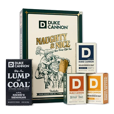 Duke Cannon Supply Co Naughty & Nice Bar Soap Gift Set