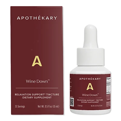 Apothekary Wine Down Relaxation Support Tincture - oz