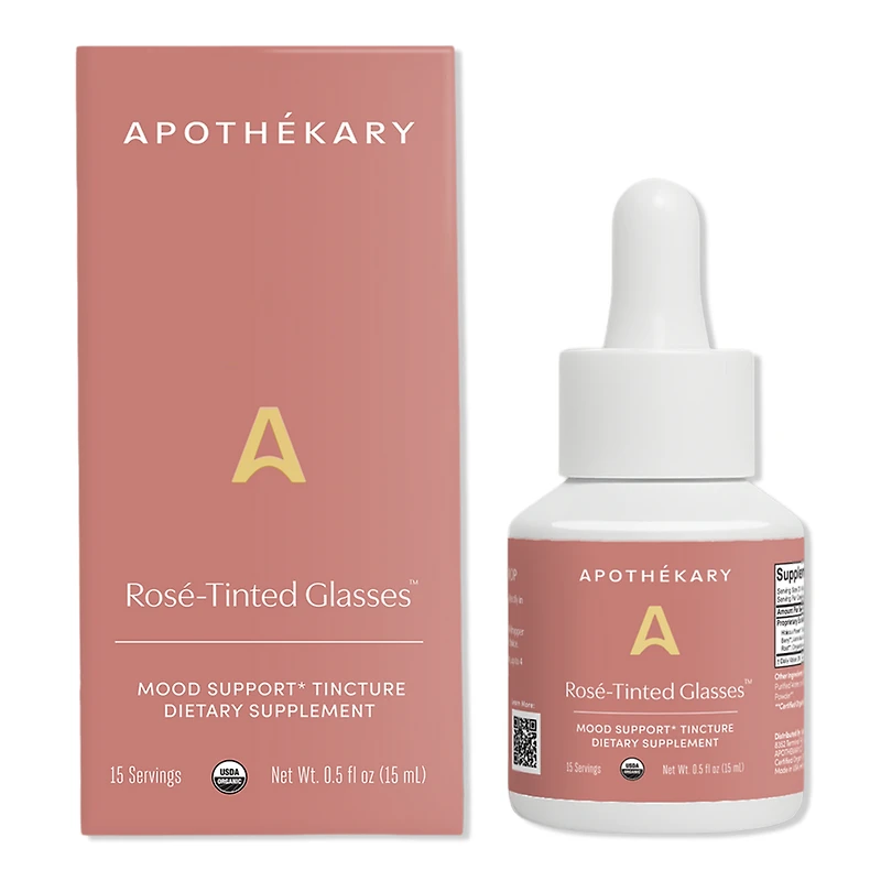 Apothekary Rose-Tinted Glasses Mood Support Tincture - oz