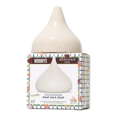 Limited Edition Beekman 1802 x HERSHEY'S KISSES Goat Milk Soap - Candy Cane