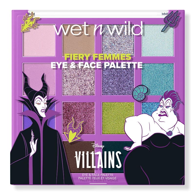 Wet n Wild Disney Villains Fiery Femmes Eye & Face Palette - Beautiful Destroyer
