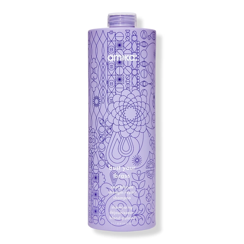 amika Bust Your Brass Cool Blonde Strength Repair Shampoo - oz