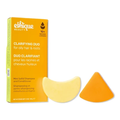 Ethique Beauty Clarifying Shampoo & Conditioner Mini Bar Set