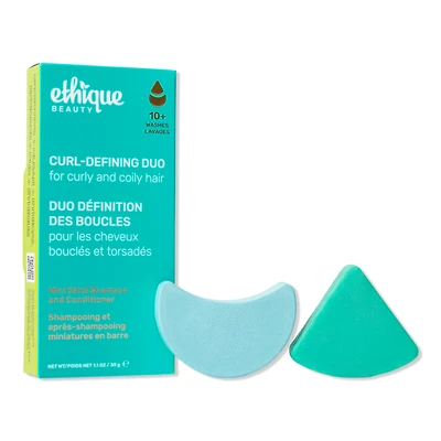 Ethique Beauty Curl-Defining Shampoo & Conditioner Mini Bar Set