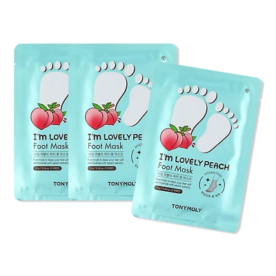 TONYMOLY I'm Lovely Peach Hydrating Foot Mask