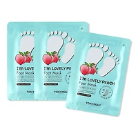 TONYMOLY I'm Lovely Peach Hydrating Foot Mask