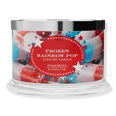 HomeWorx Frozen Rainbow Pop 4-Wick Scented Candle