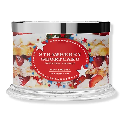 HomeWorx Strawberry Shortcake 4-Wick Scented Candle