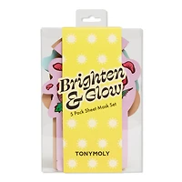 TONYMOLY Brighten and Glow 5 Pack Sheet Mask Set