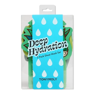 TONYMOLY Deep Hydration 5 Pack Sheet Mask Set