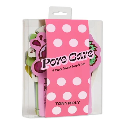 TONYMOLY Pore Care 5 Pack Sheet Mask Set
