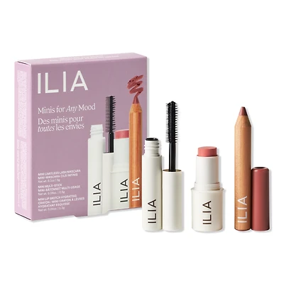 ILIA Minis For Any Mood - Clean Travel Makeup Set