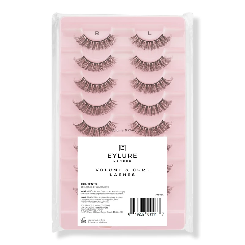 Eylure Volume & Curl No. 605 Eyelashes Multipack