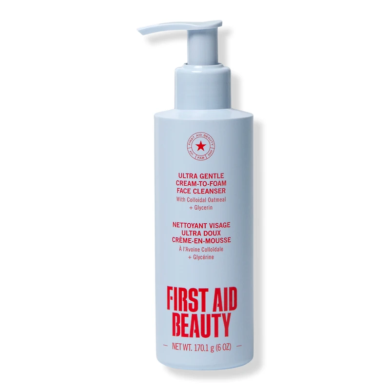 First Aid Beauty Ultra Gentle Cream-to-Foam Face Cleanser - oz