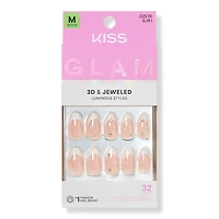 Kiss GLAM Jeweled Press On Nails
