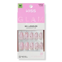 Kiss GLAM Jeweled Press On Nails