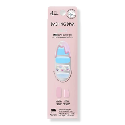 Dashing Diva GLAZE DESIGN, Semi-Cured Gel Nail Polish Stickers