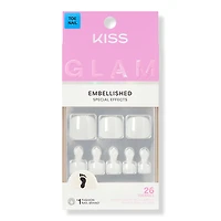 Kiss GLAM Embellished Press On Toenails - Twinkle Toes