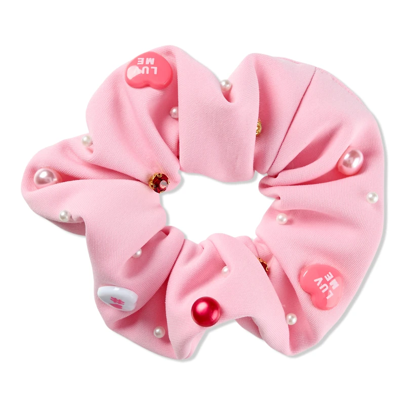 Scunci Scrunchie with Candy Heart Charms