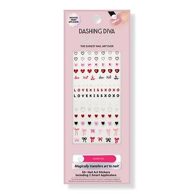 Dashing Diva Magic Pick Nail Stickers, Secret Love Letter