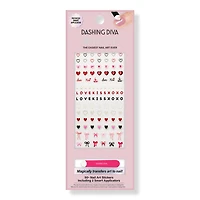 Dashing Diva Magic Pick Nail Stickers, Secret Love Letter