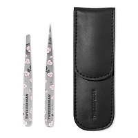 Tweezerman Rose Painted Petite Tweezer Set