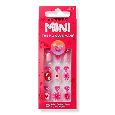 Kiss imPRESS Mini Valentine's Day Press On Nails for Kids 