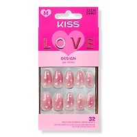 Kiss LOVE DESIGN My Forever Valentine Valentine's Day Press On Nails