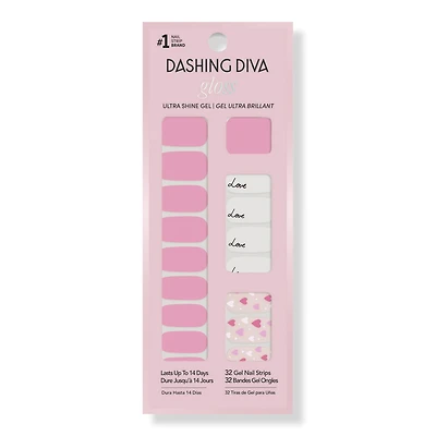 Dashing Diva GLOSS, Gel Nail Polish Strips, Heart to Heart